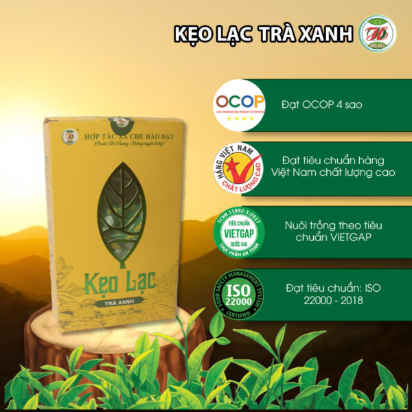 kẹo lạc trà xanh